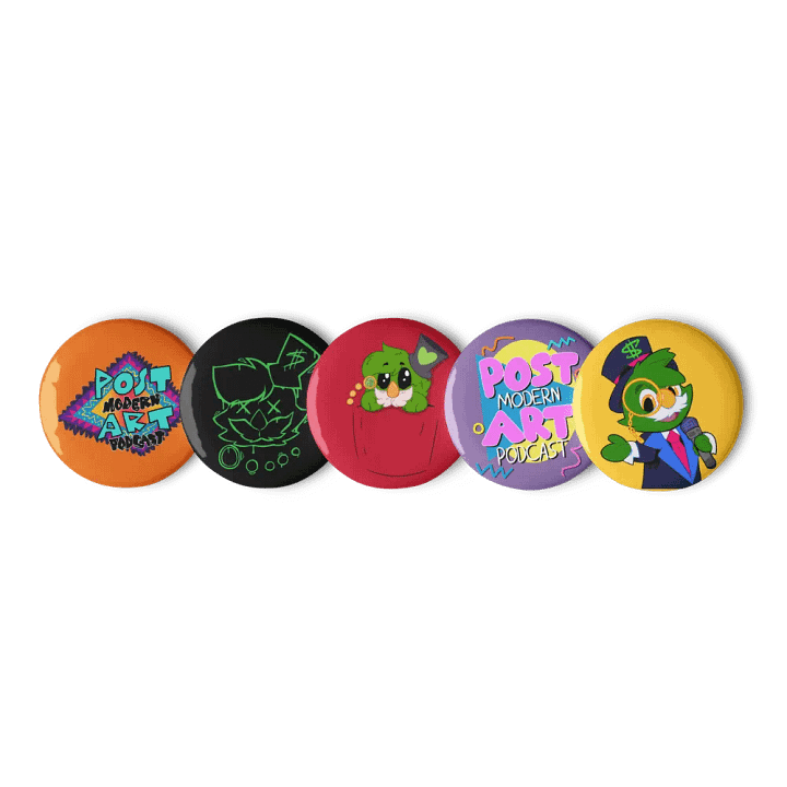 Post Modern Art Podcast Buttons product image (1)