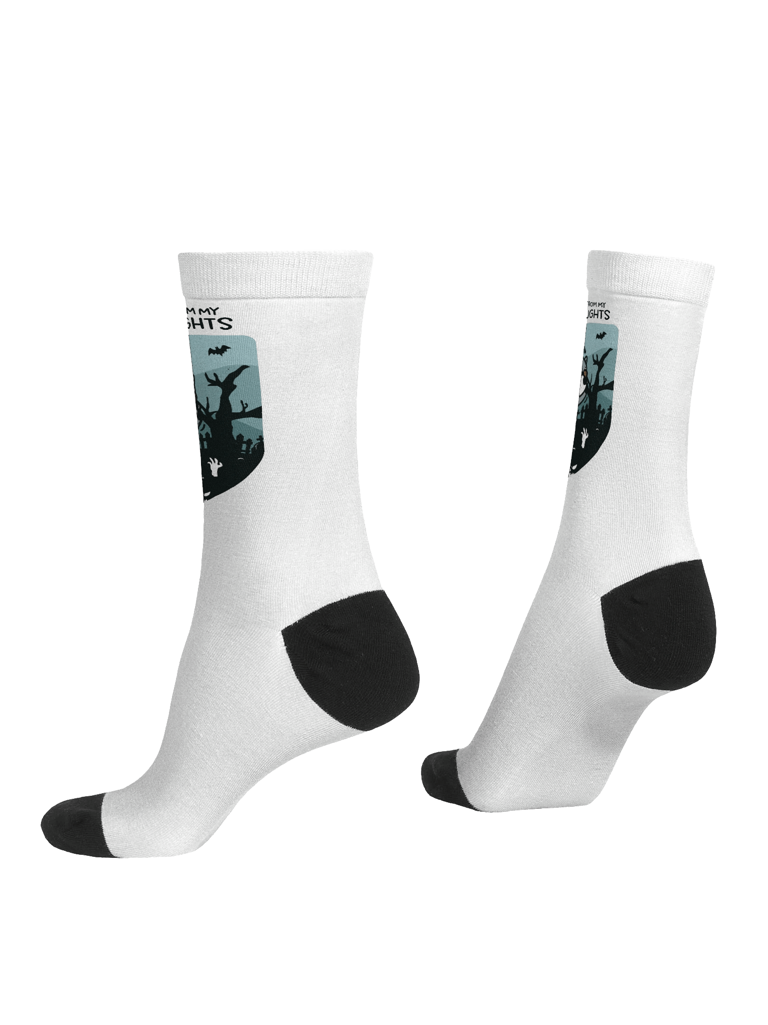 Running From My Dark Thoughts Socks product image (4)