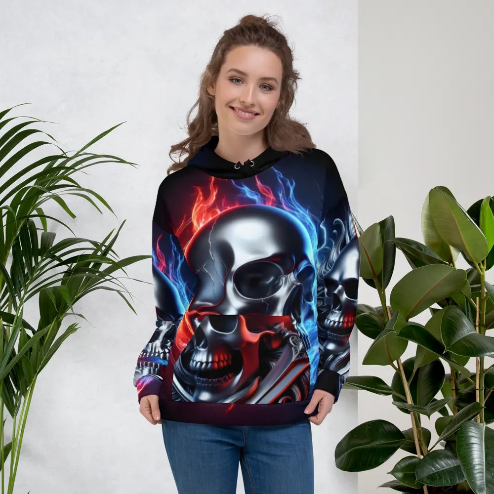 Inferno Reflection - Unisex Skull Hoodie #11 product image (5)