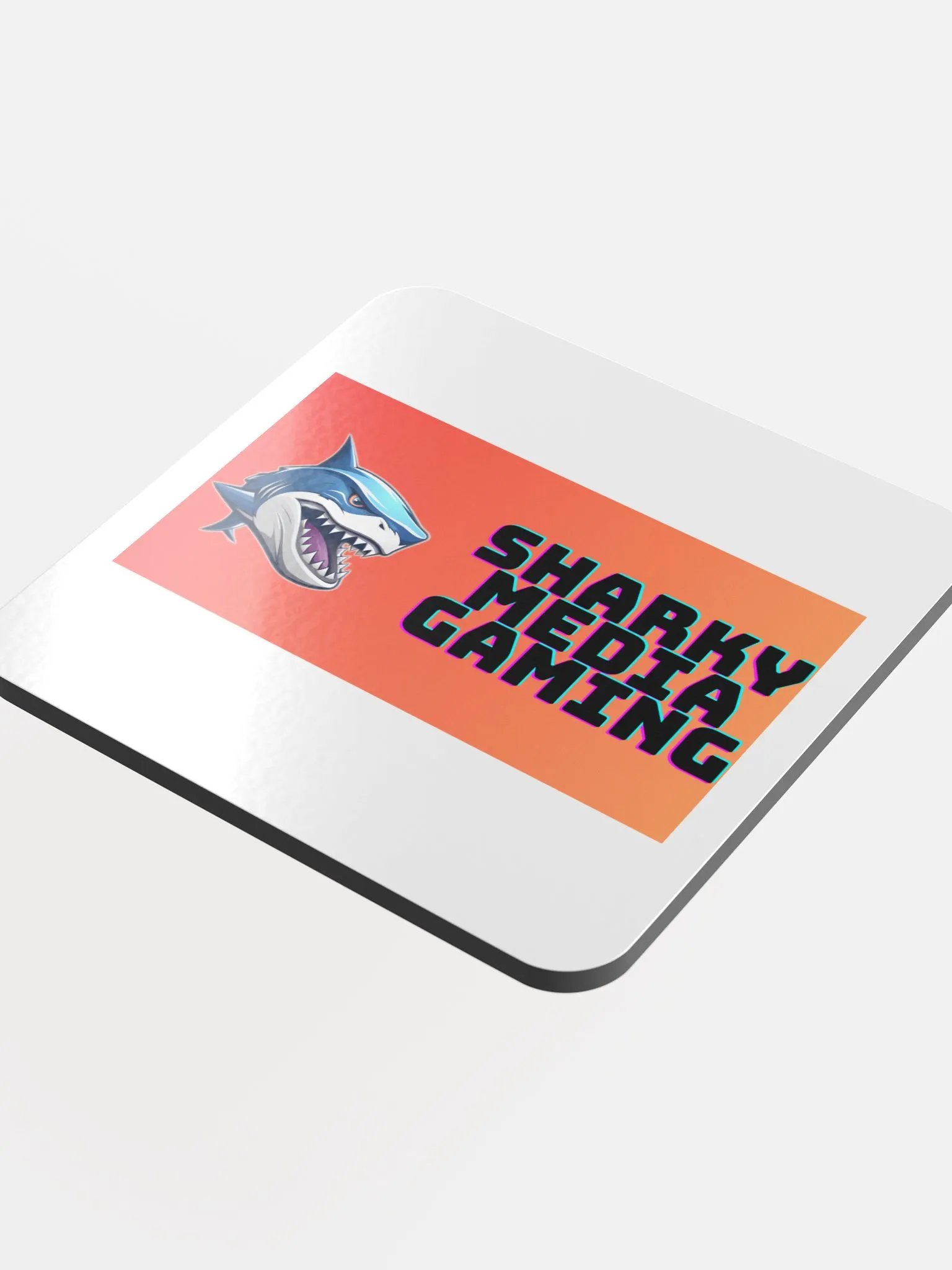 Sharky Media Gaming Coaster (Red/Orange) product image (4)