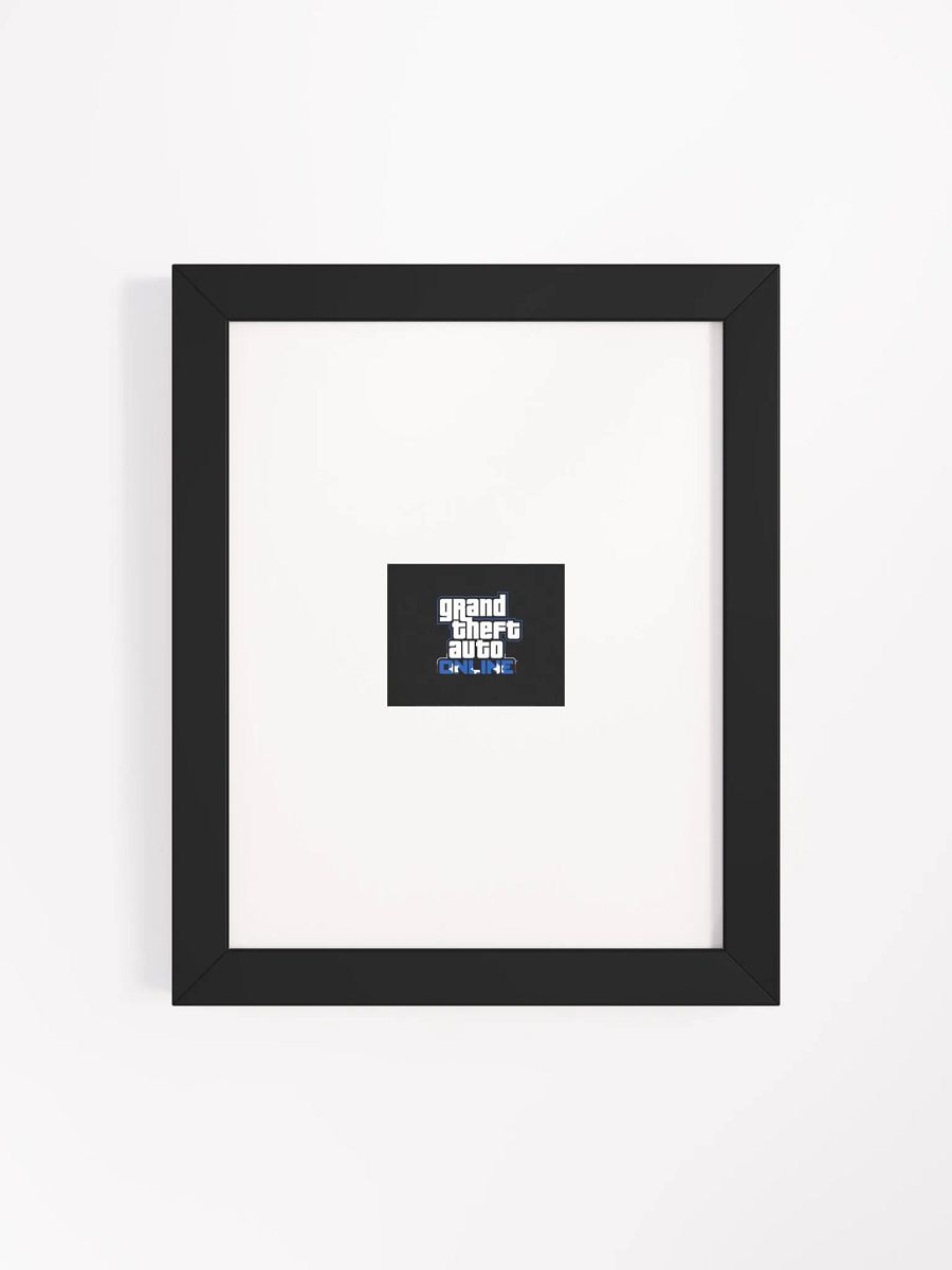 Grand Theft Auto Online Themed Bold Font Framed Poster product image (4)