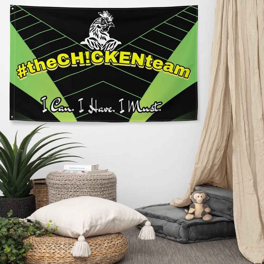 Official #theCH!CKENteam flag product image (10)