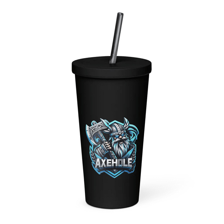 Axe's I QUIT Insulated Tumbler w/metal straw product image (2)