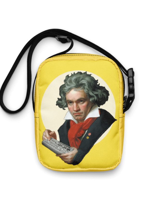 Roland van Beethoven by FranK FoniK , Techno EDM Utility Crossbody Bag product image (2)