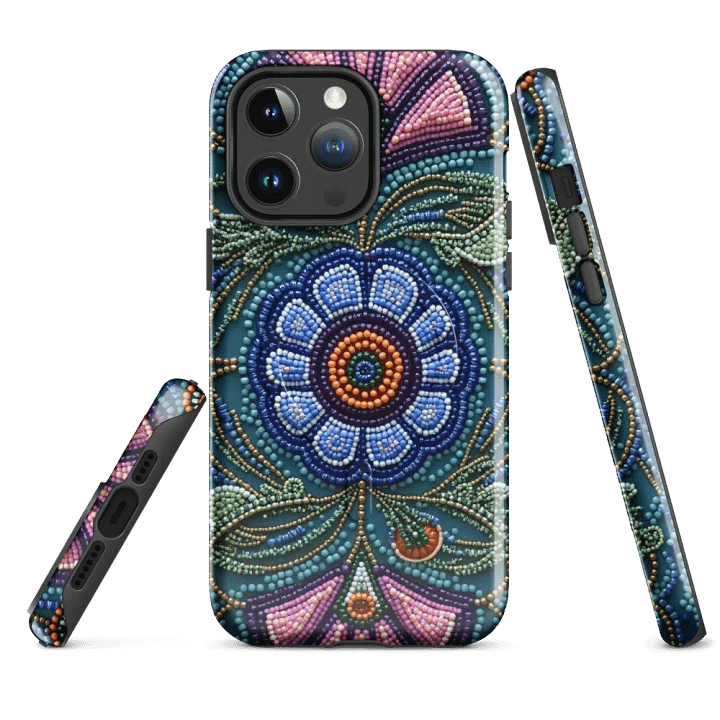 Floral Beaded Embroidery iPhone® Case product image (1)