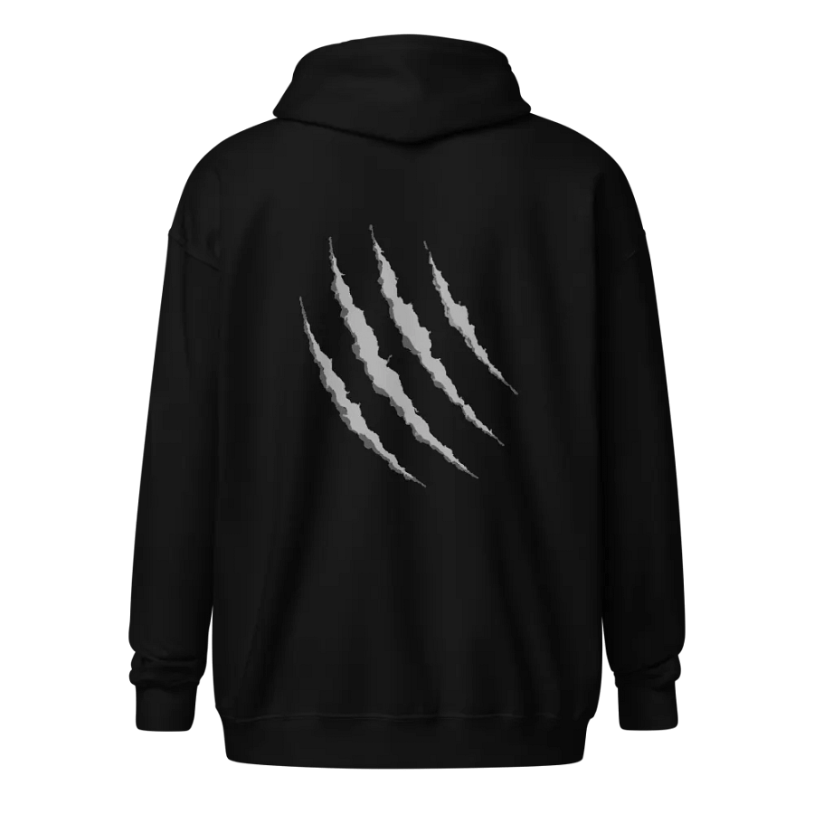 Black and White Zip Up Hoodie product image (6)