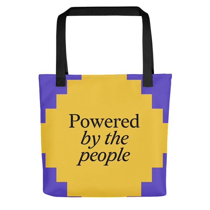 Powered by the People Tote (Purple/Yellow) product image (2)