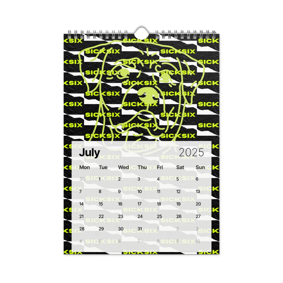 Neon Vibes 2025 Wall Calendar product image (7)