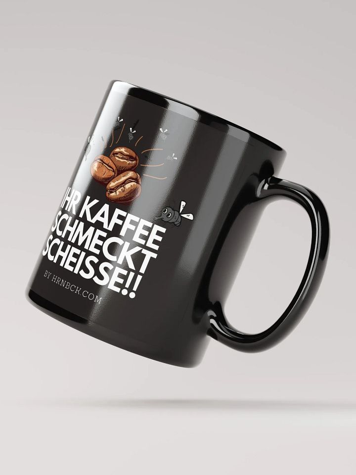 HRNBCK MUG – Scheiss Kaffee Black Edition product image (4)