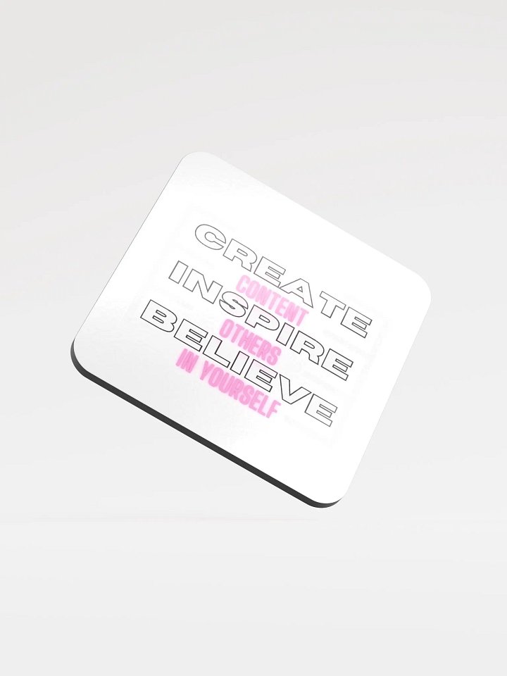 Create Inspire & Believe Cork Coaster product image (1)