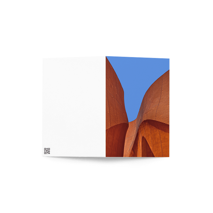 Modern Abstract Architecture Curved Facade Greeting Card product image (2)