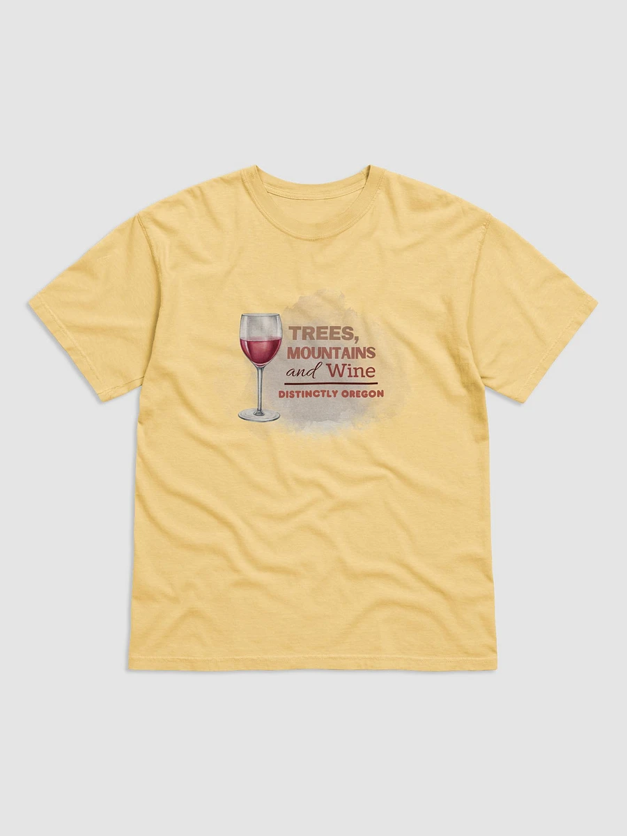 Trees, Mountains and Wine: Distinctly Oregon Garment Dyed Heavy T-shirt product image (1)