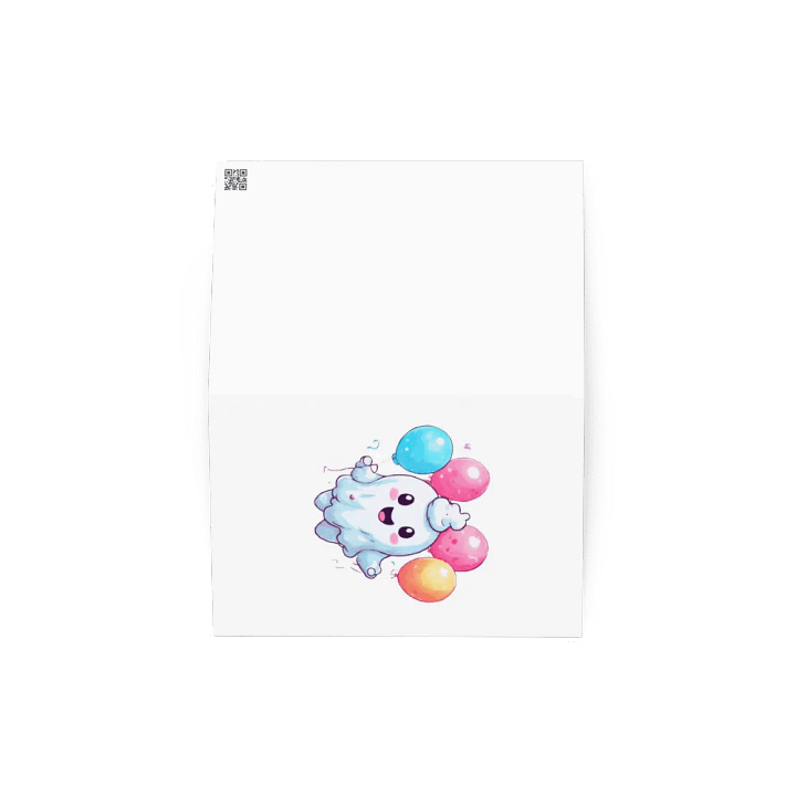 Carte d'anniversaire Fantôme et Ballon product image (4)