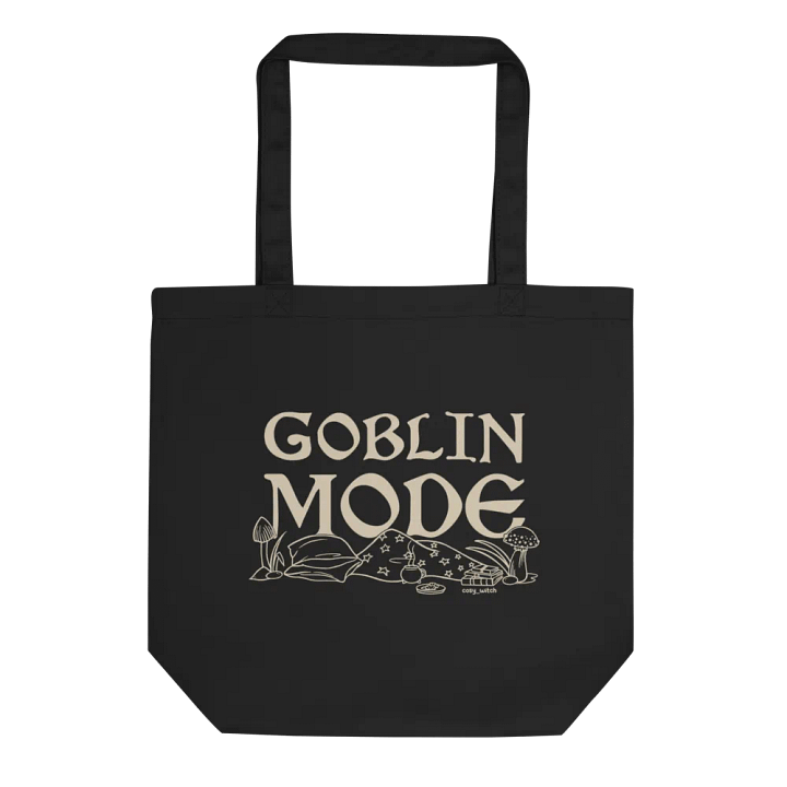 Goblin Mode Eco Cotton Tote Bag -Black product image (1)