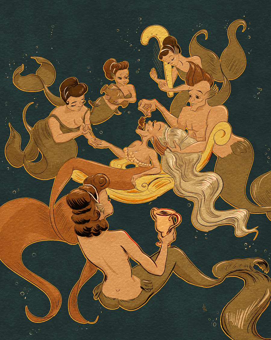 Princess PJs Mermaids -- art book product image (3)