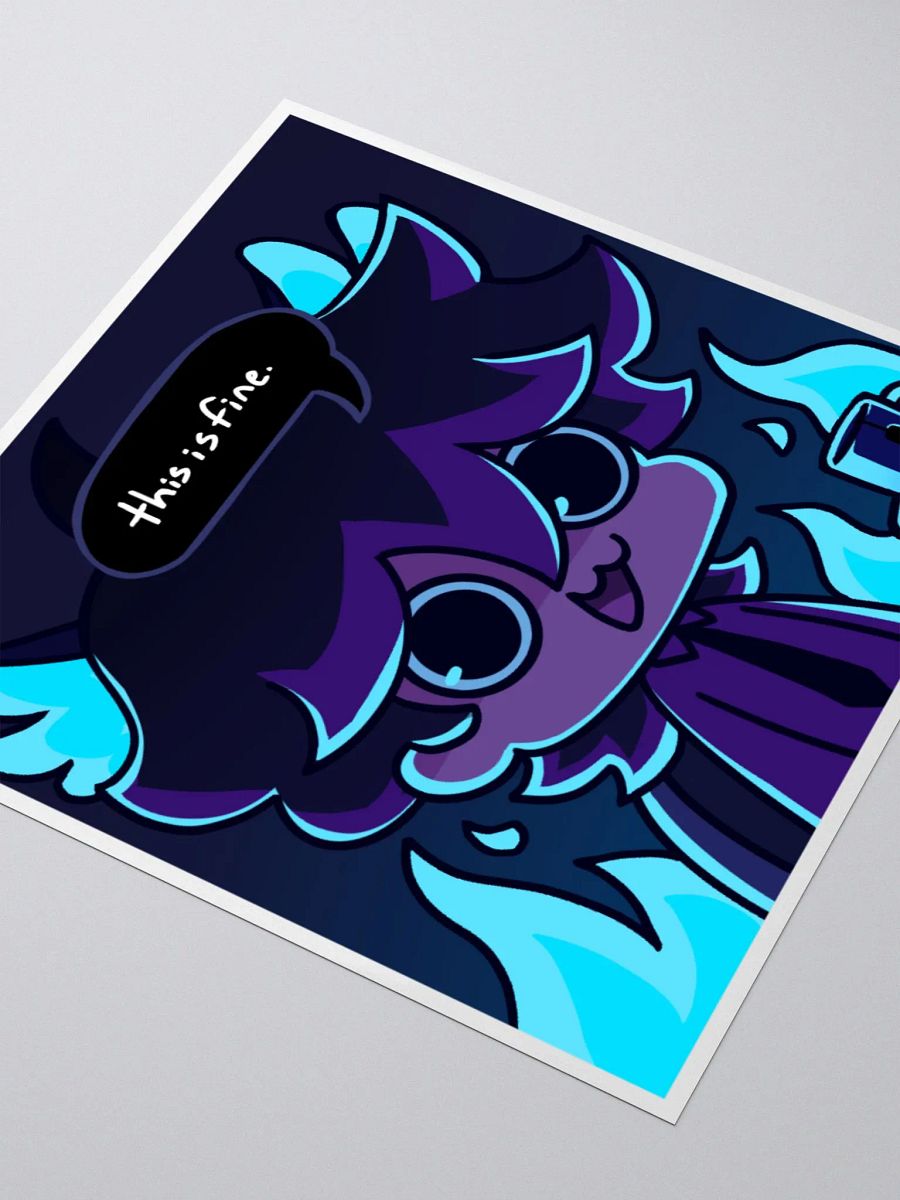 "This is Fine." Nix Sticker product image (4)