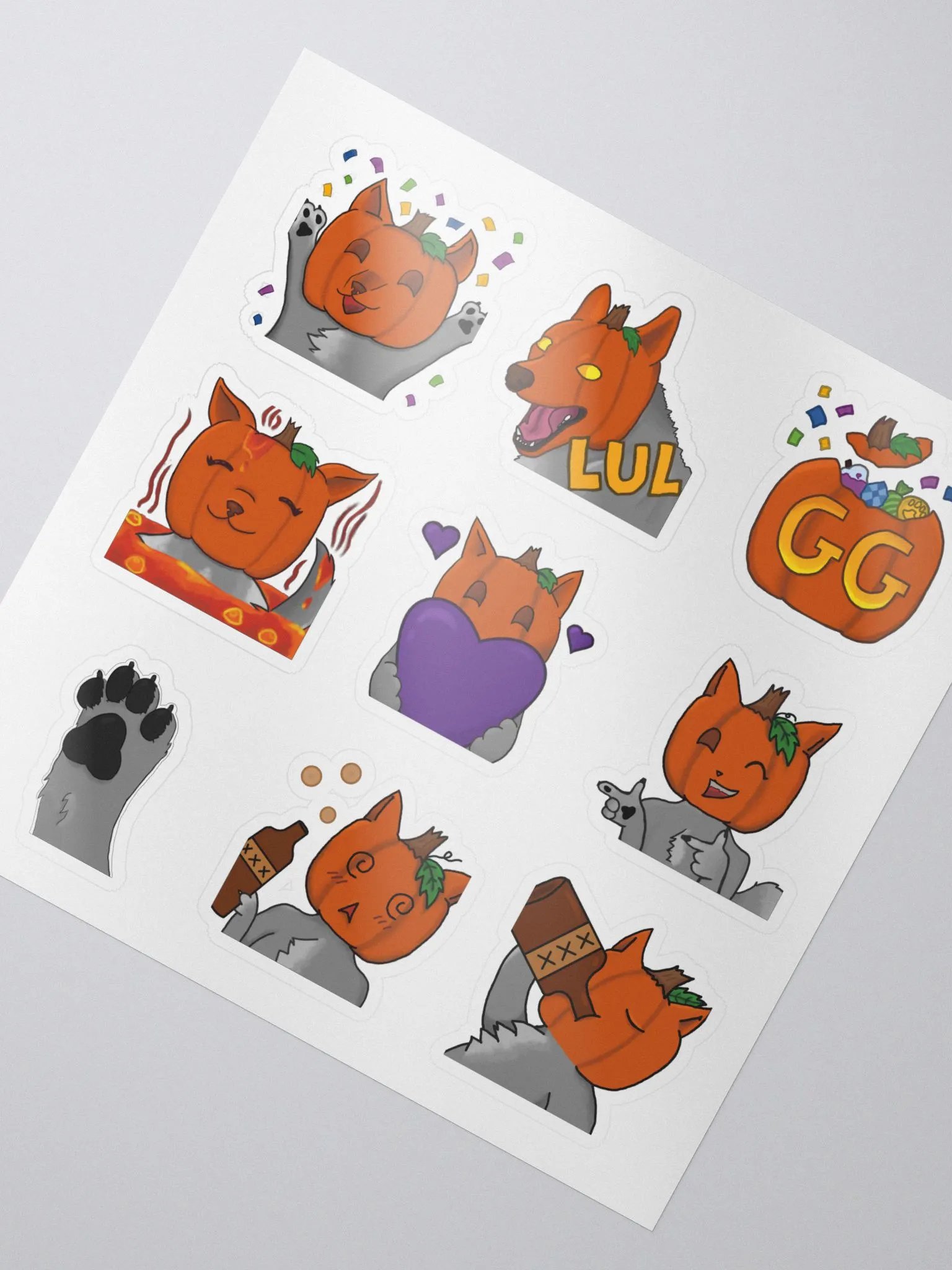 PumpkinWolfPlays Emote Stickers product image (2)