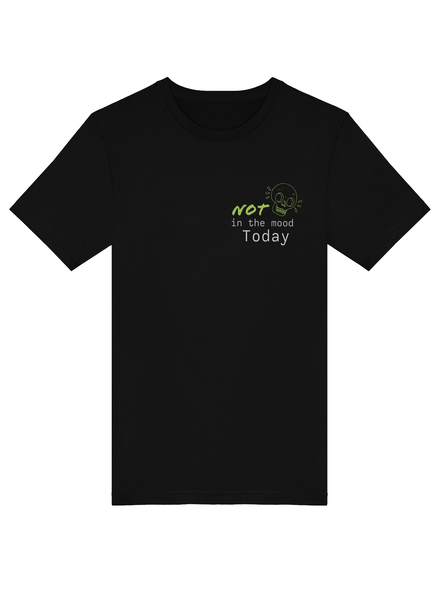 Playful Mood Green Skull T-Shirt product image (43)