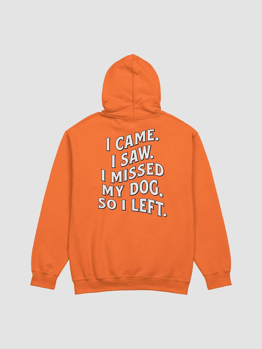I Came, I Saw, I Missed My Dog, So I Left | Funny Introverted Hooded Sweatshirt for Dog Moms product image (28)