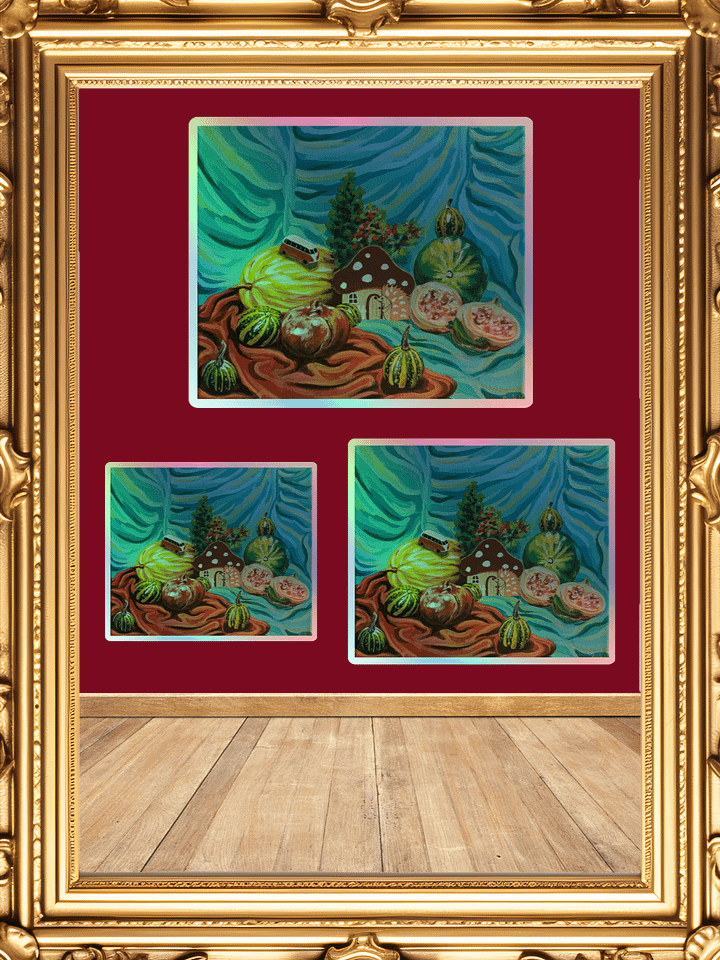 Whimsical Hedgehog Mushroom Sanctuary Sticker product image (2)