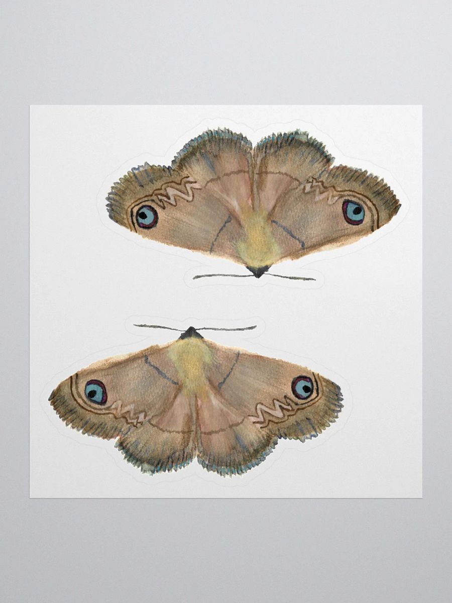 Southern Old Lady Moth Sticker (x2) product image (1)