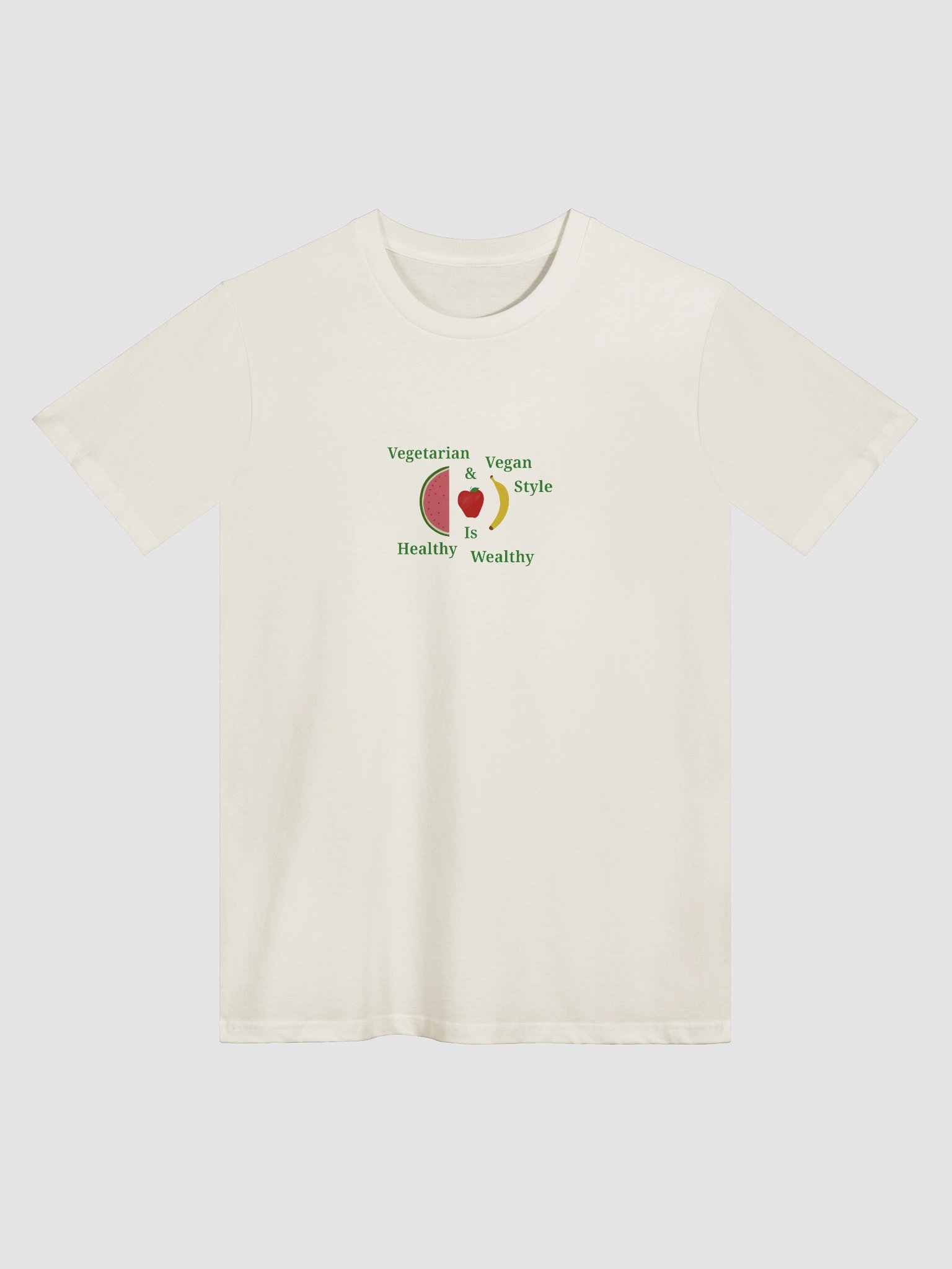 Healthy Wealthy Vegetarian & Vegan T-Shirt product image (1)
