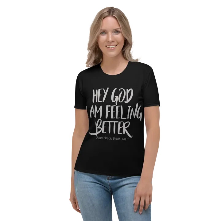 Hey God Women's All-Over Print Tee product image (1)