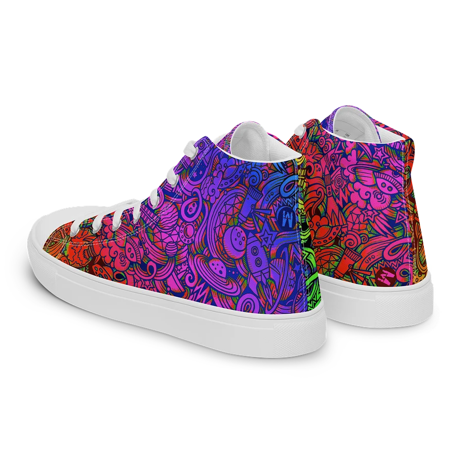Rainbow Space Scribble - Women's High Tops | #MadeByMELO product image (11)
