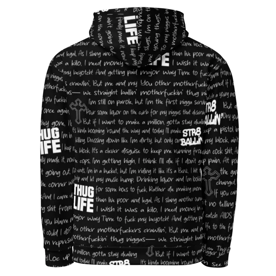 Str8 Ballin' - 2Pac - BLACK - Unisex Hoodie product image (3)