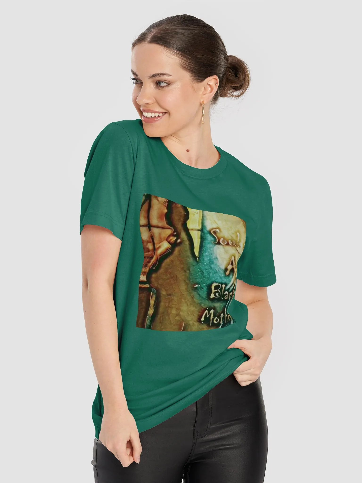 Soul of A Black Mother Tee Green product image (8)