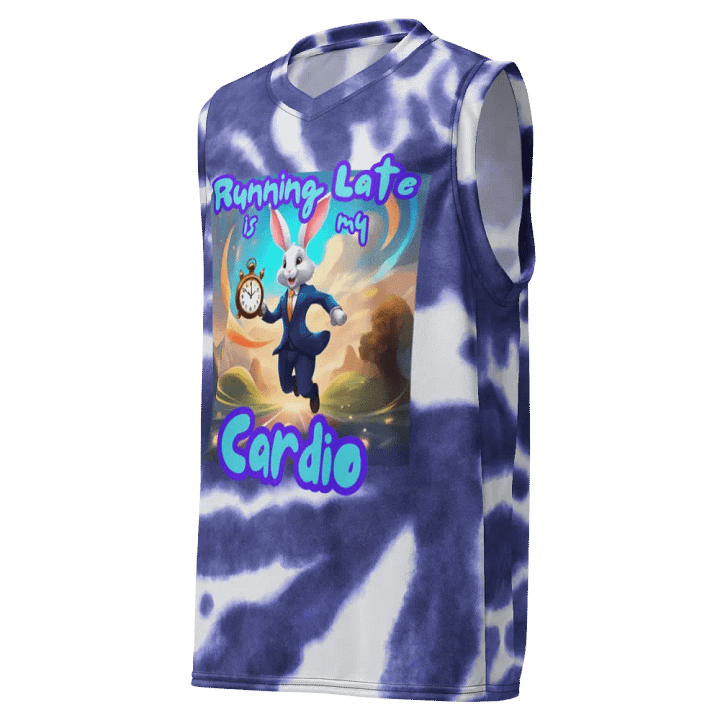 Hare's Running Late Basketball Jersey product image (2)