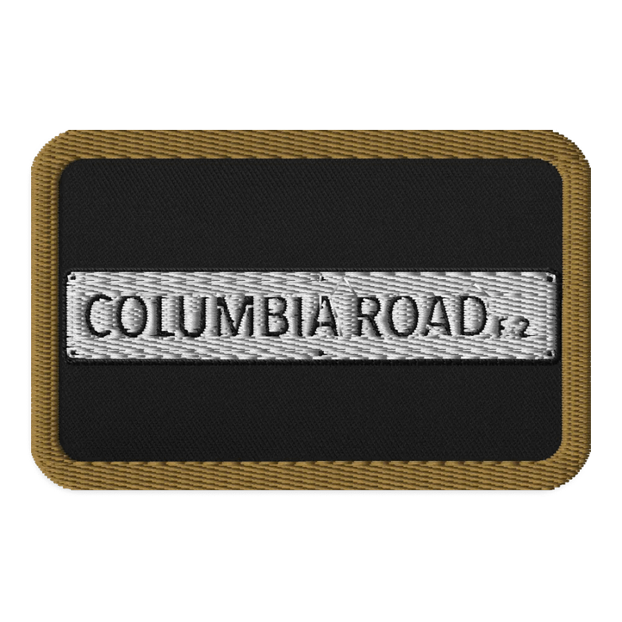 COLUMBIA ROAD E.2. Embroidered Patch (Gold/Regtangle) product image (1)