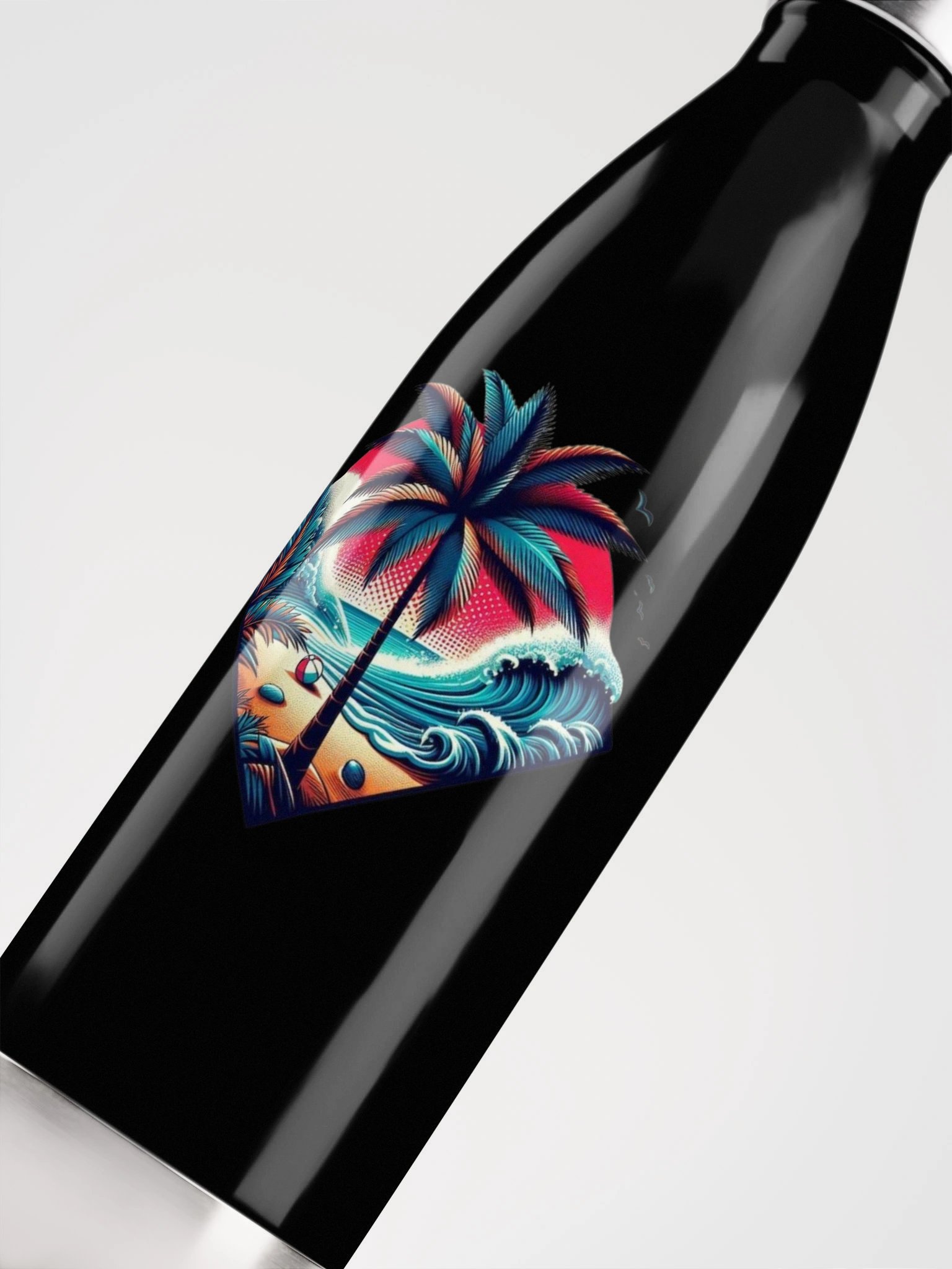 Tropical Sunset Stainless Steel Water Bottle product image (5)
