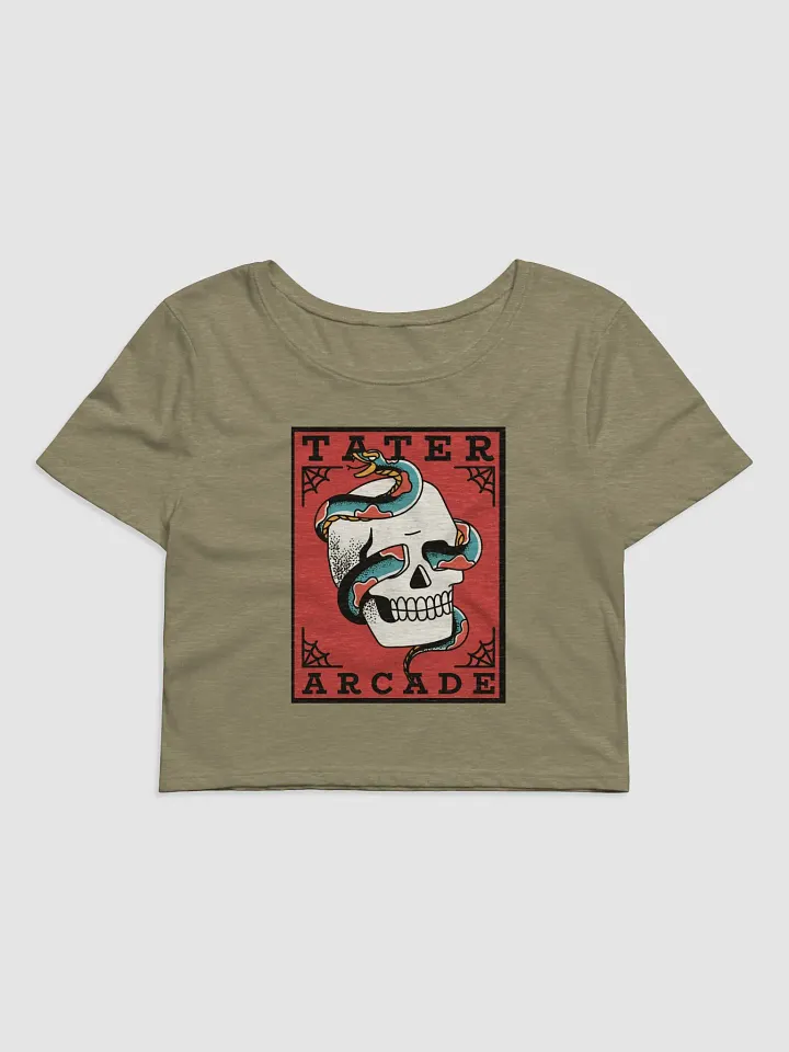 Traditional Tattoo Snakes and Skulls Crop top product image (2)