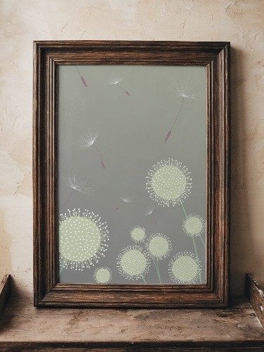 Dandelion Dream Vertical Printable Wall Art Poster product image (2)