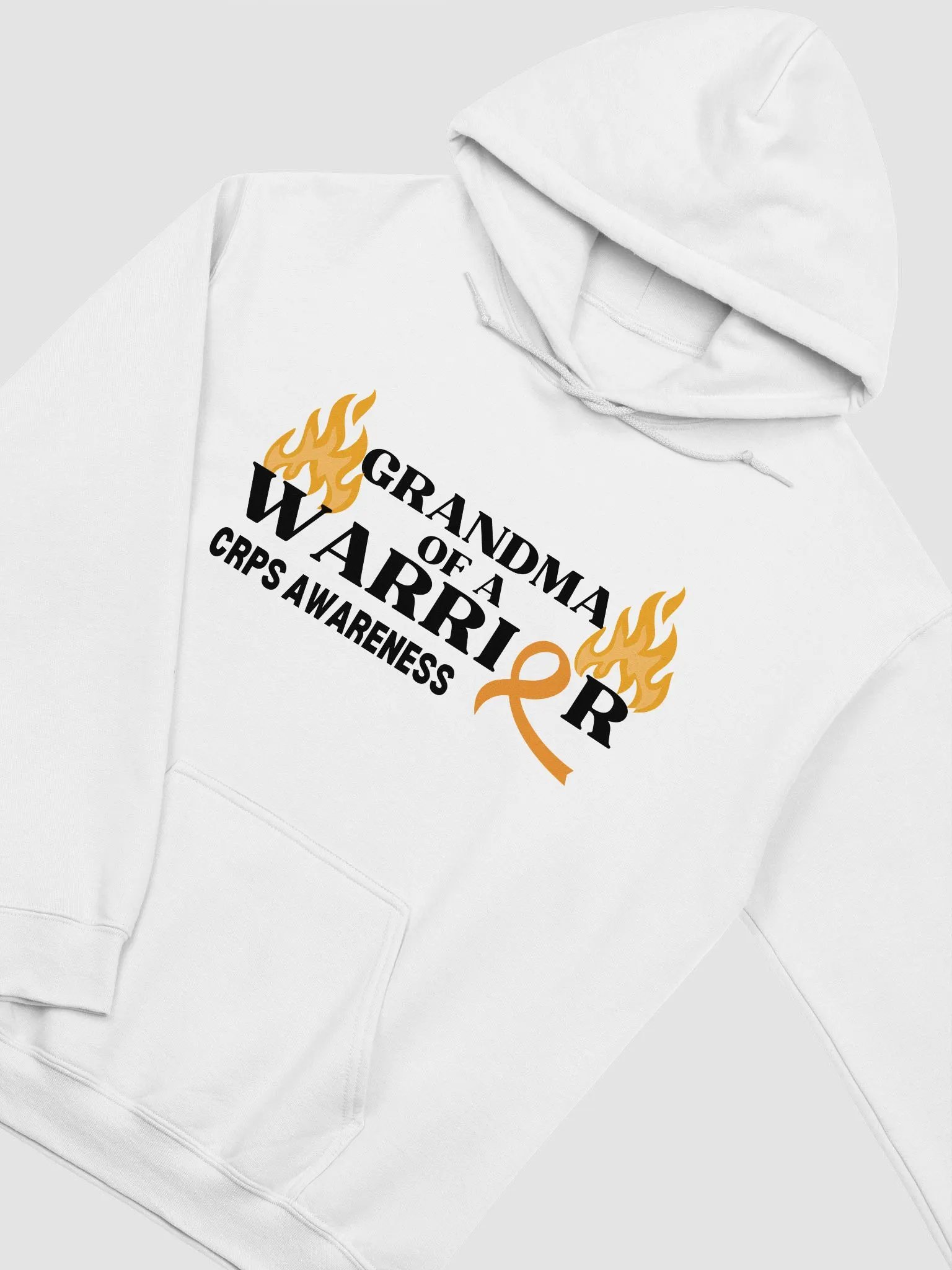 GRANDMA of a Warrior CRPS Awareness Hoodie- Black Print product image (2)