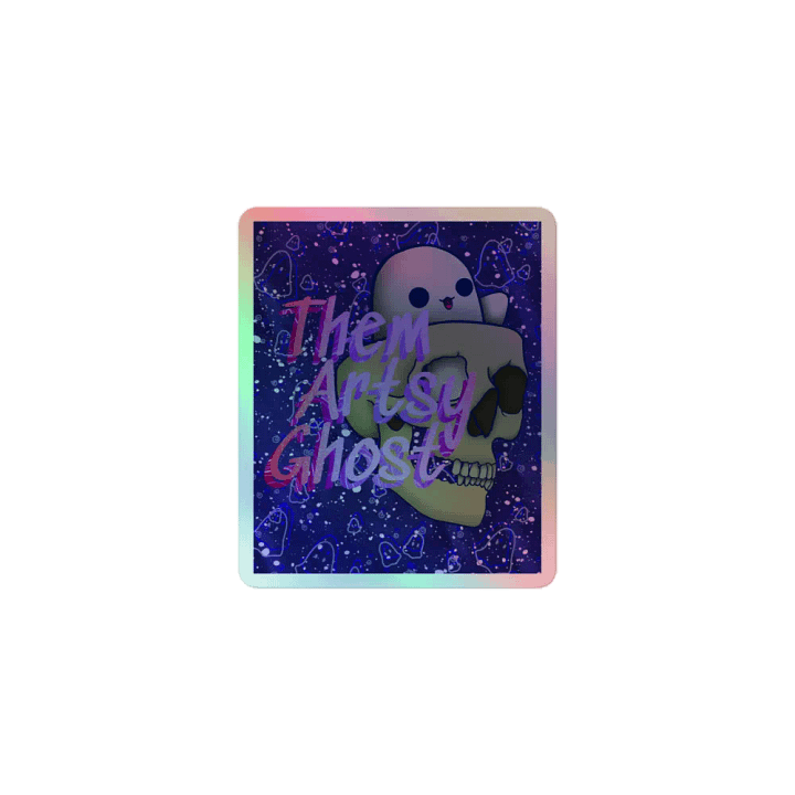 ThemArtsyGhost branded Holographic Sticker product image (1)