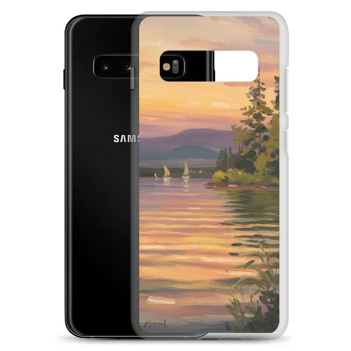 Sunset Lake Sailing, Clear Case for Samsung® product image (8)