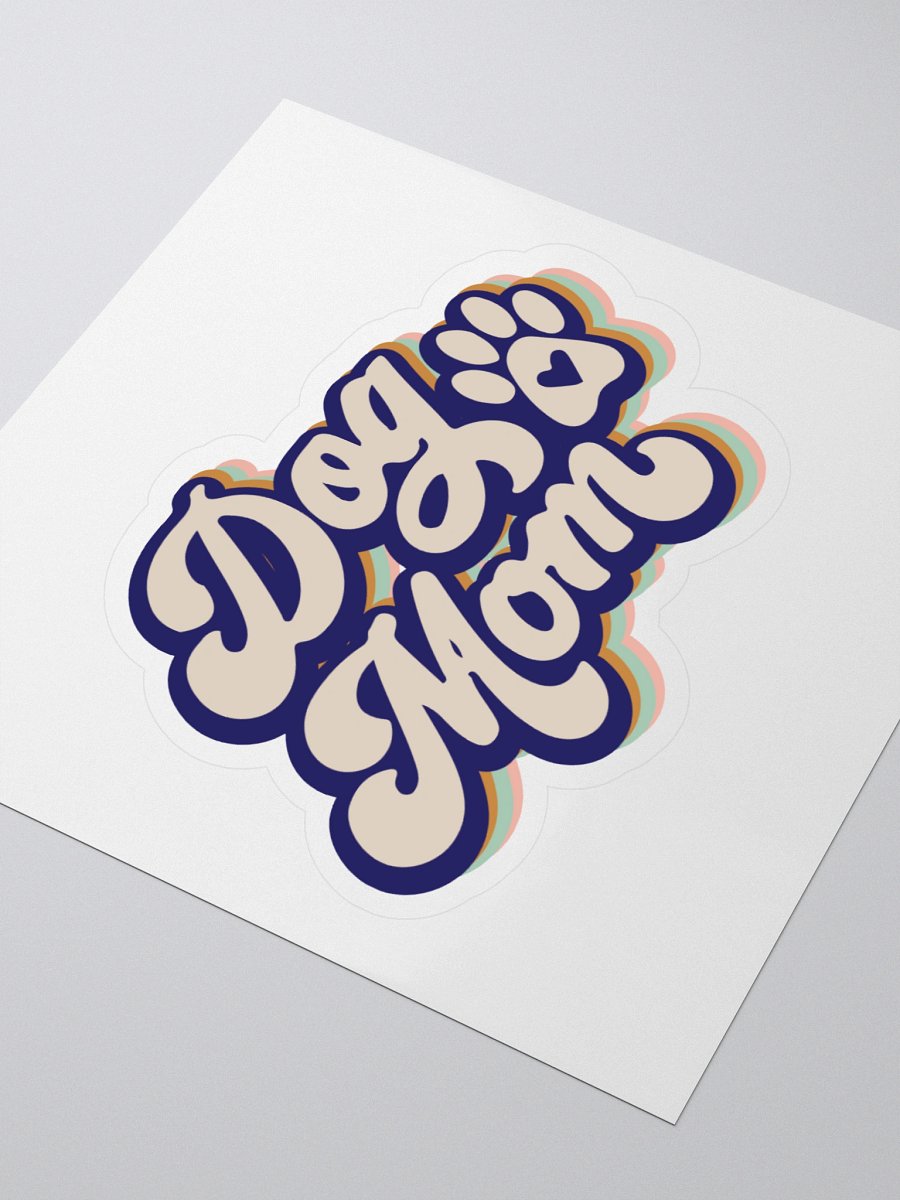 Dog Mom Kiss Cut Stickers product image (3)