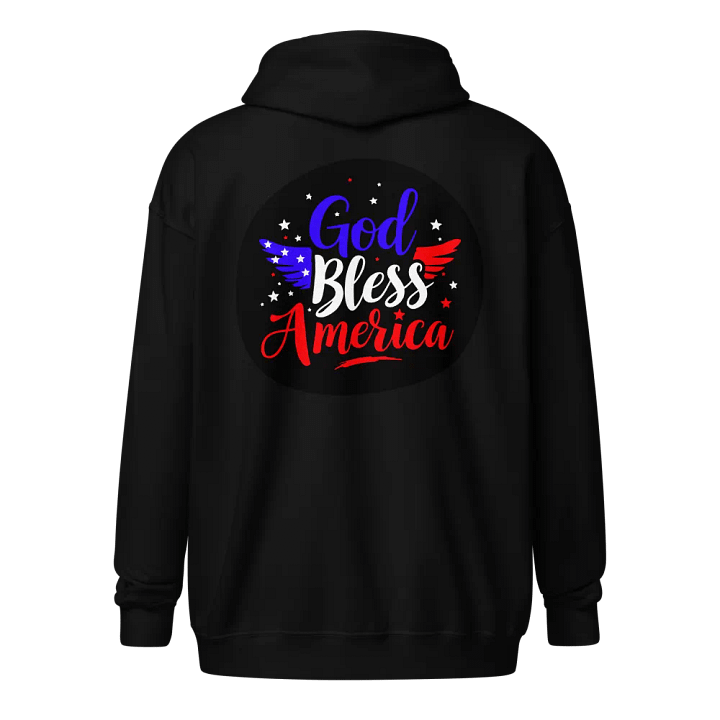 Zip Hoodie: God Bless America product image (2)