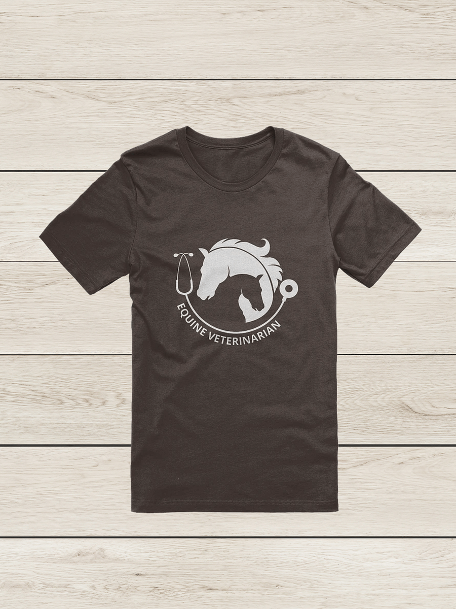 "Equine veterinarian" t-shirt (dark background) product image (9)