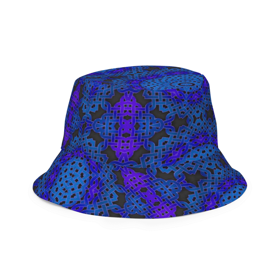 Blue Celtic Knot Kaleidoscope Buckethat product image (11)