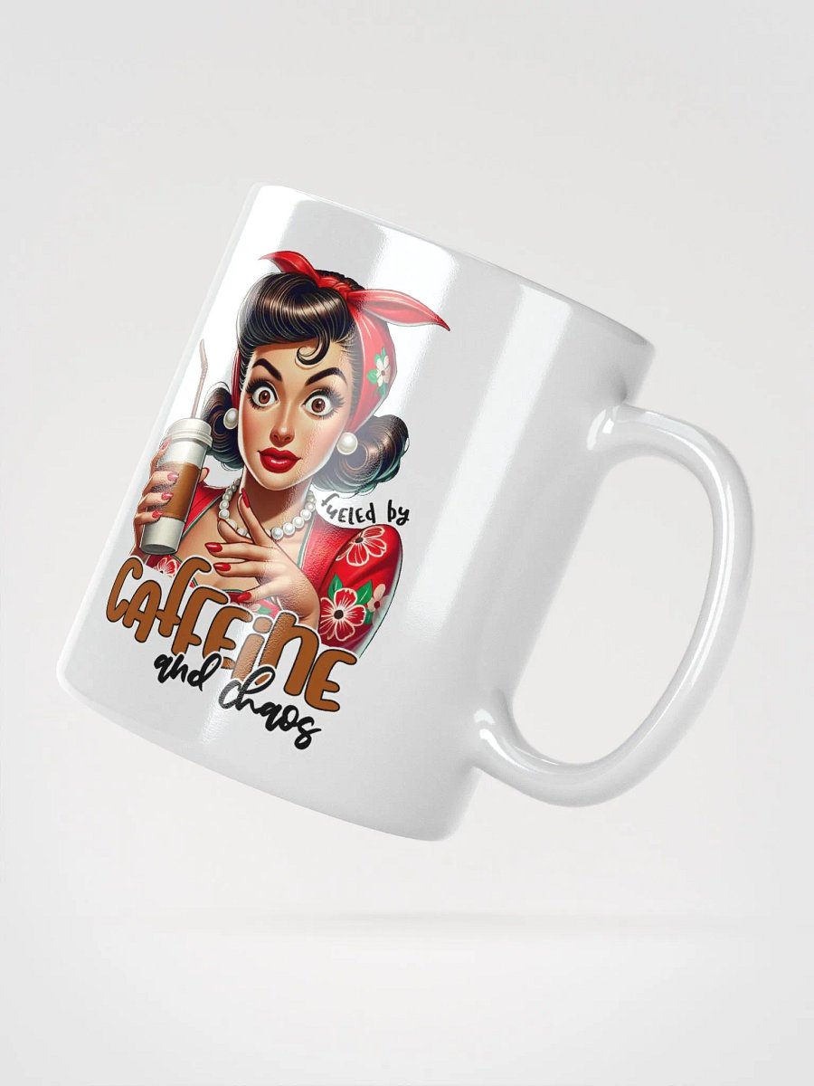 Fueled by Caffeine and Chaos Retro Mug product image (2)