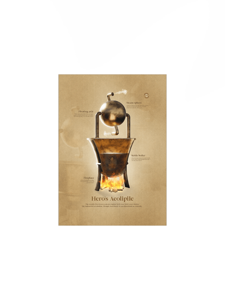 The First Steam Engine Unframed Poster product image (2)