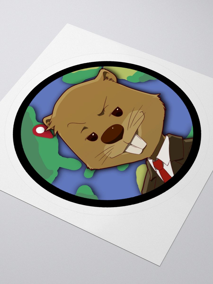 Beaver Geography Logo Sticker product image (3)
