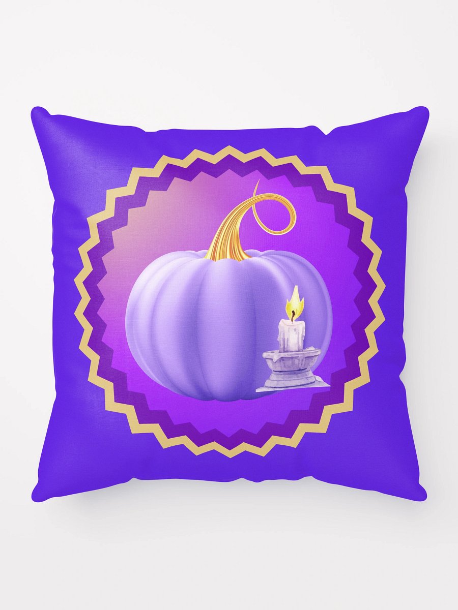Whimsical Purple Pumpkin in Candlelight All-Over Print Pillow product image (2)