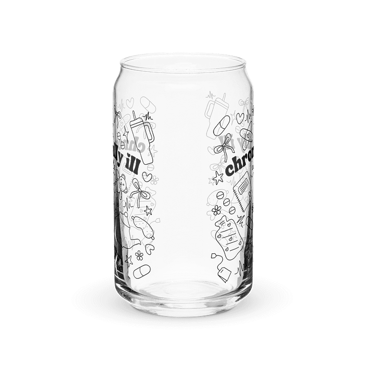 Chronically Ill and Cute Glass - Black product image (2)