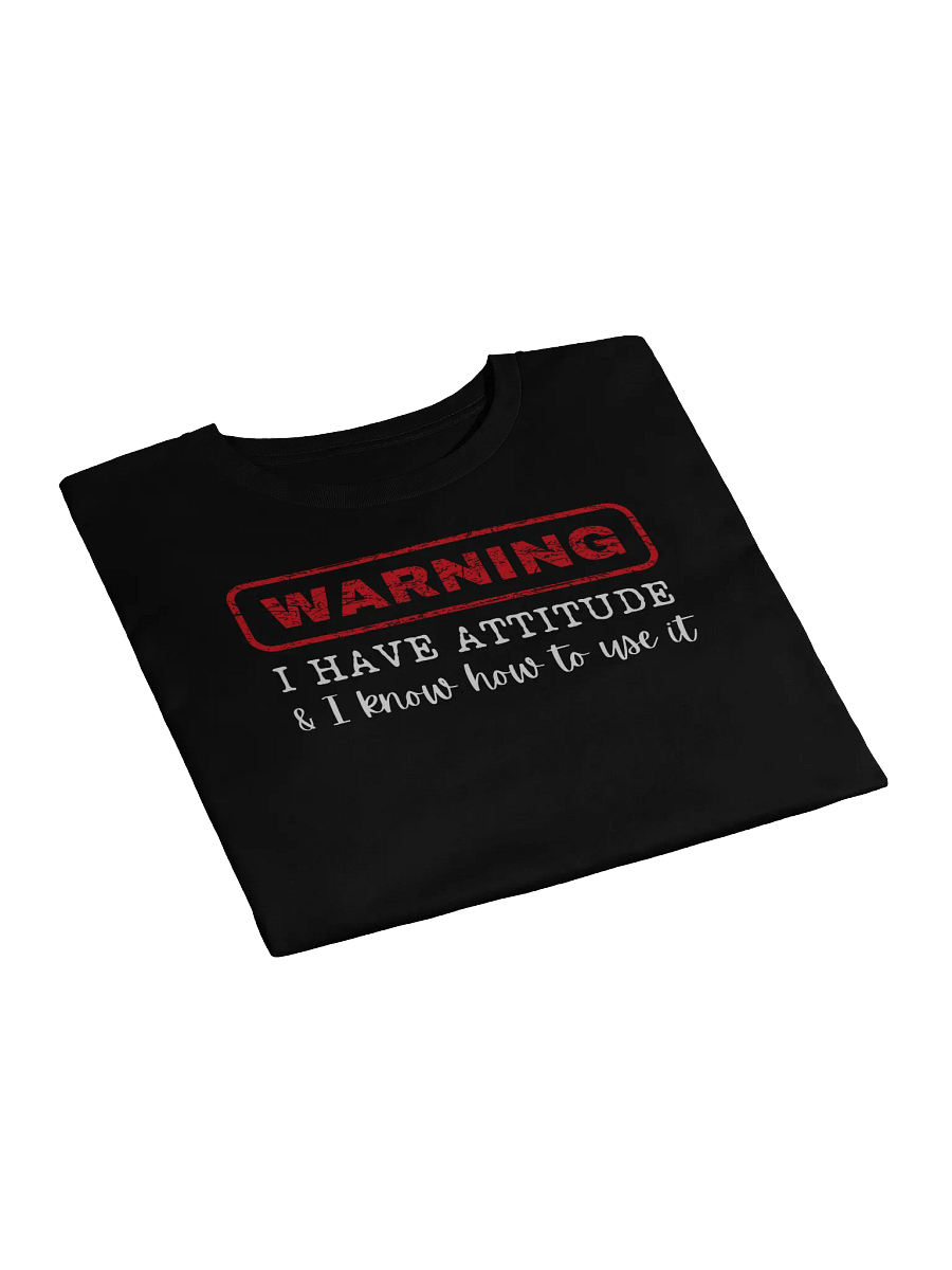 Warning I Have Attitude Crop Top product image (3)