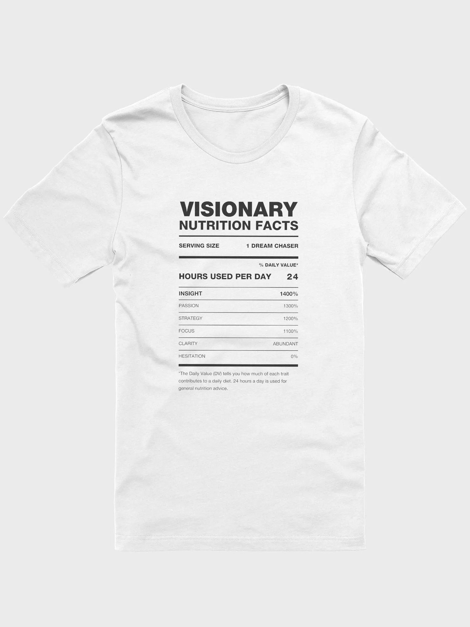 VISIONARY Nutrition Facts Supersoft Tee product image (2)