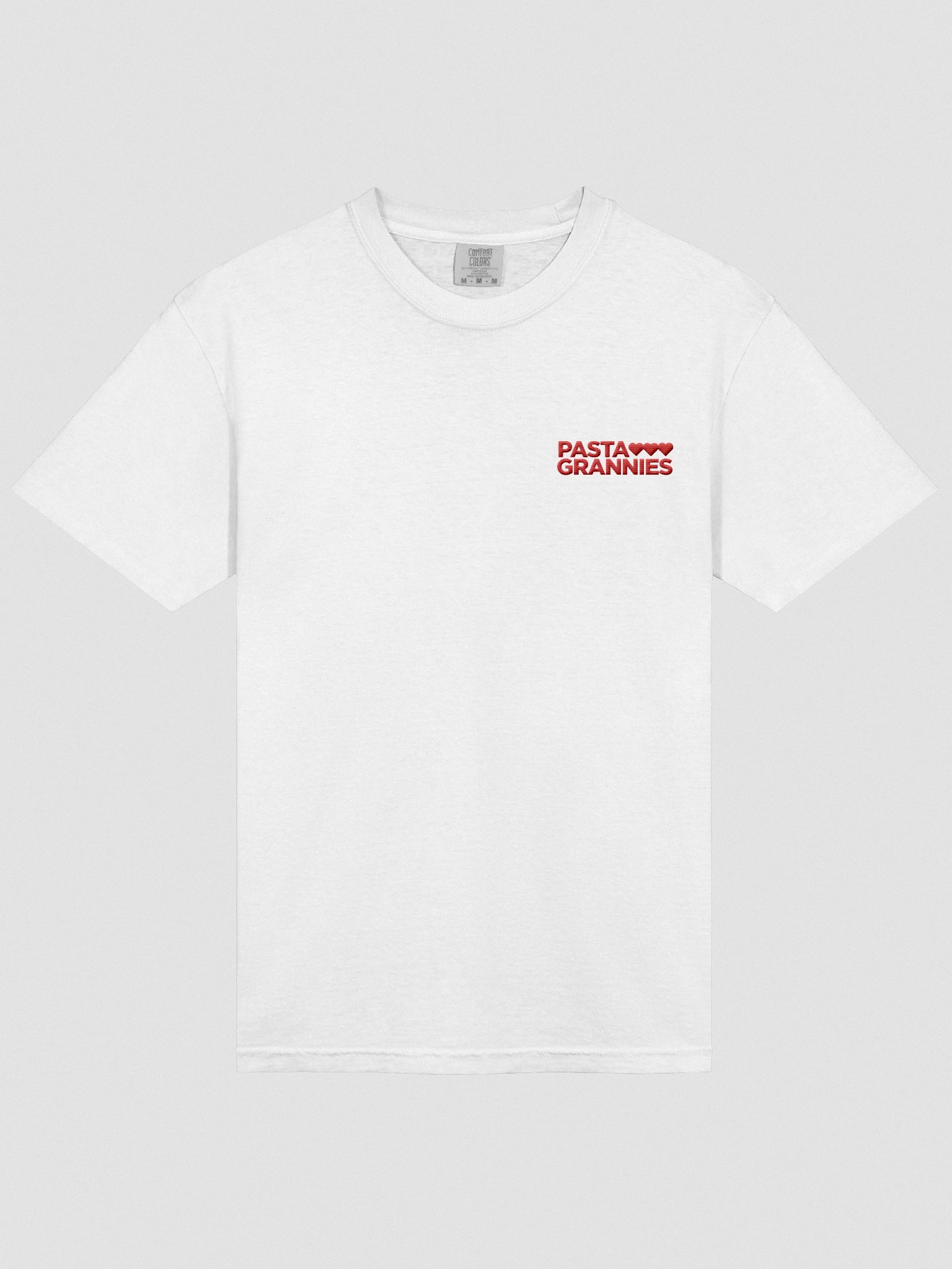 Pasta Grannies Embroidered Hearts Logo Tee product image (13)